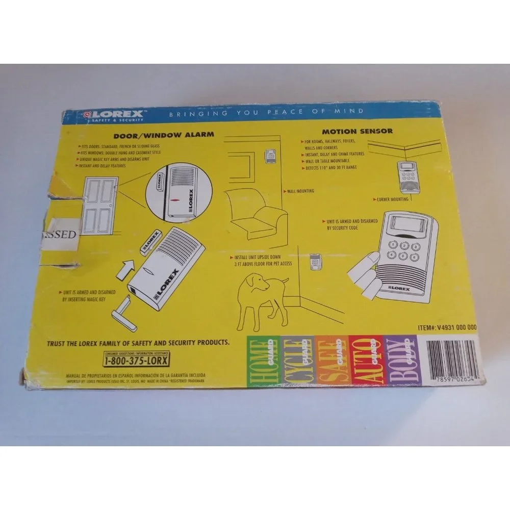 Lorex Safety & Security Home Security System AG-2634Z NEW